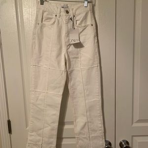 Zara white jeans